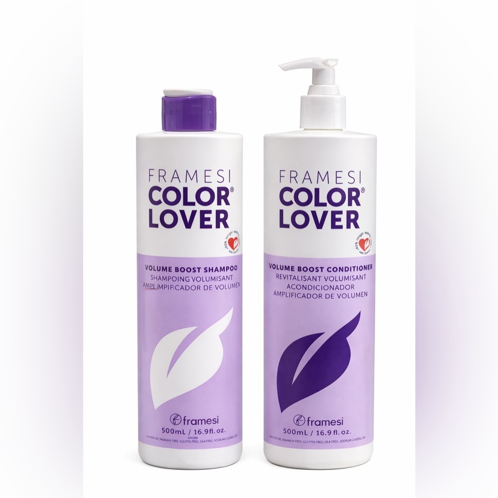 Frame Denim Color Lover Volume Boost Conditioner - Purple and White